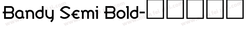 Bandy Semi Bold字体转换